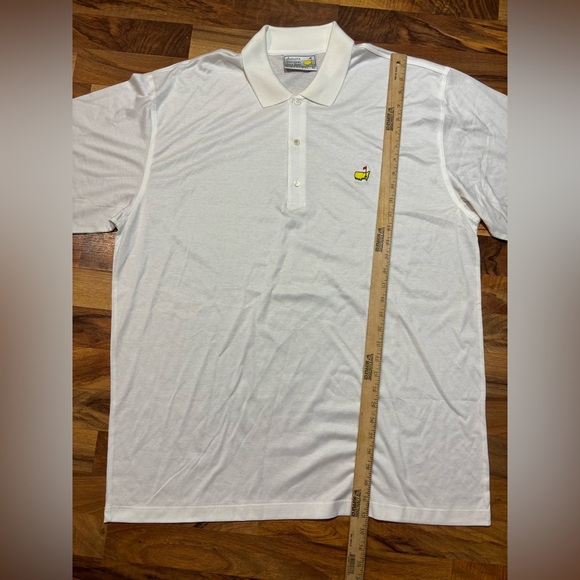 Augusta National Golf Shop Slazenger Polo XL White Cotton Masters Logo Vintage - Picture 6 of 8